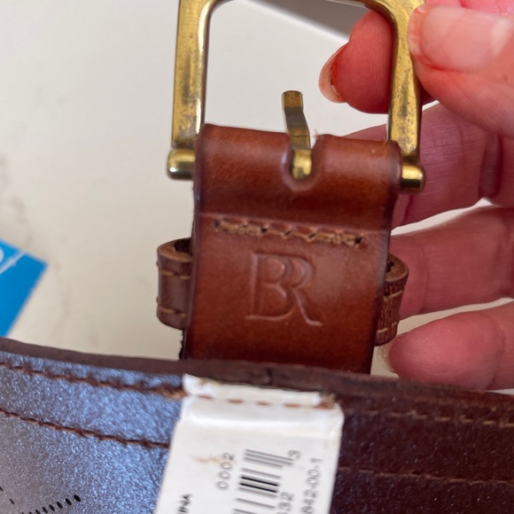 Banana Republic Brown Leather Corset  Belt with Gold Buckle - Picture 14 of 14